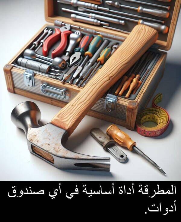 أساسية: المطرقة أداة أساسية في أي صندوق أدوات.