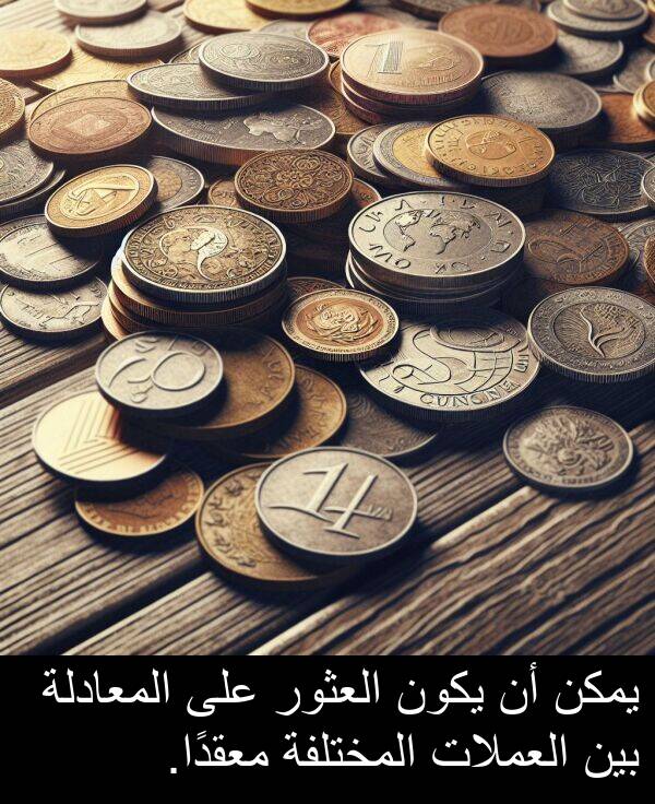 يكون: يمكن أن يكون العثور على المعادلة بين العملات المختلفة معقدًا.
