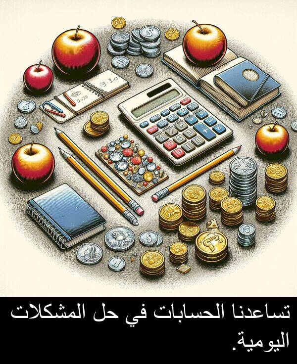 المشكلات: تساعدنا الحسابات في حل المشكلات اليومية.