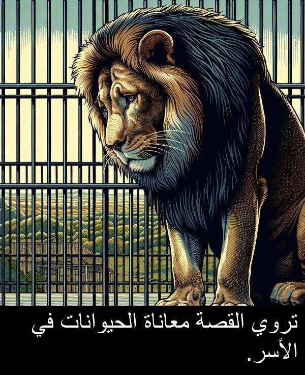 القصة: تروي القصة معاناة الحيوانات في الأسر.