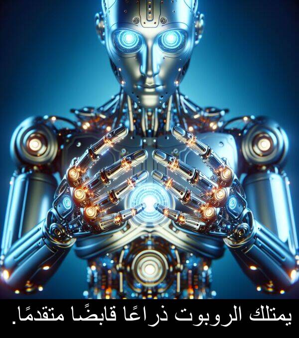 ذراعًا: يمتلك الروبوت ذراعًا قابضًا متقدمًا.