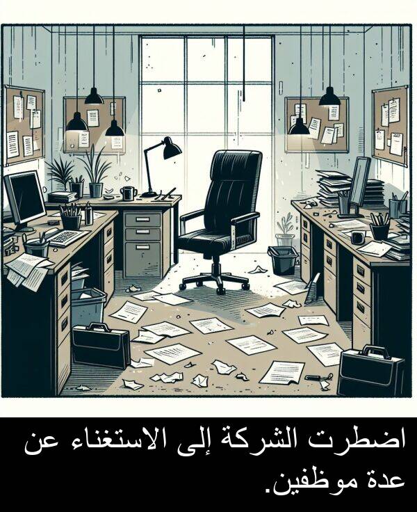 عدة: اضطرت الشركة إلى الاستغناء عن عدة موظفين.