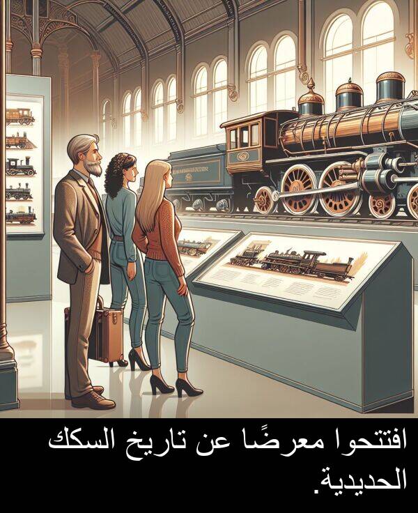 افتتحوا: افتتحوا معرضًا عن تاريخ السكك الحديدية.