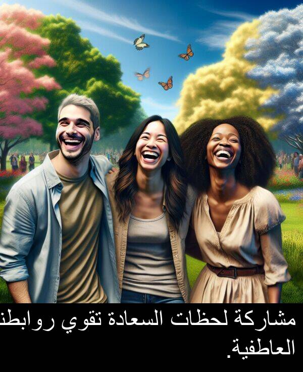 لحظات: مشاركة لحظات السعادة تقوي روابطنا العاطفية.