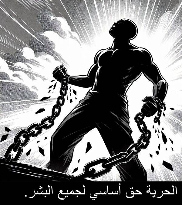 أساسي: الحرية حق أساسي لجميع البشر.