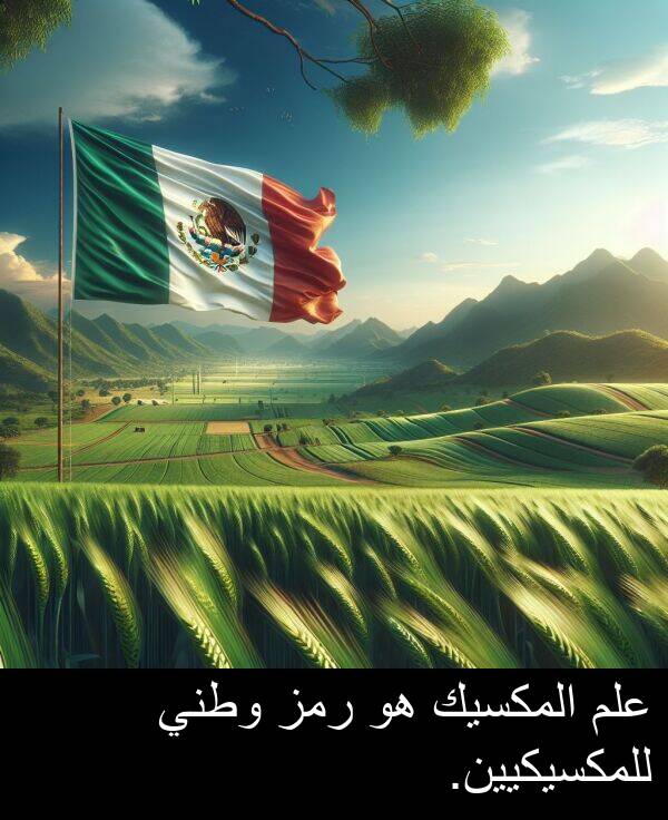 رمز: علم المكسيك هو رمز وطني للمكسيكيين.