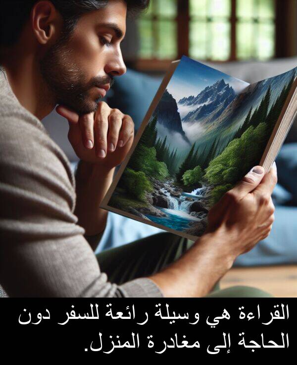 دون: القراءة هي وسيلة رائعة للسفر دون الحاجة إلى مغادرة المنزل.