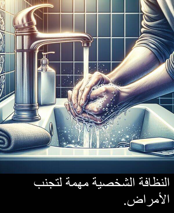 لتجنب: النظافة الشخصية مهمة لتجنب الأمراض.