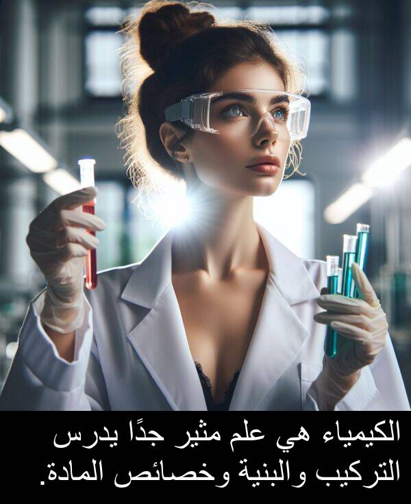 يدرس: الكيمياء هي علم مثير جدًا يدرس التركيب والبنية وخصائص المادة.