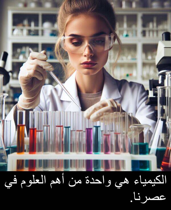 عصرنا: الكيمياء هي واحدة من أهم العلوم في عصرنا.