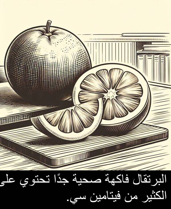 صحية: البرتقال فاكهة صحية جدًا تحتوي على الكثير من فيتامين سي.