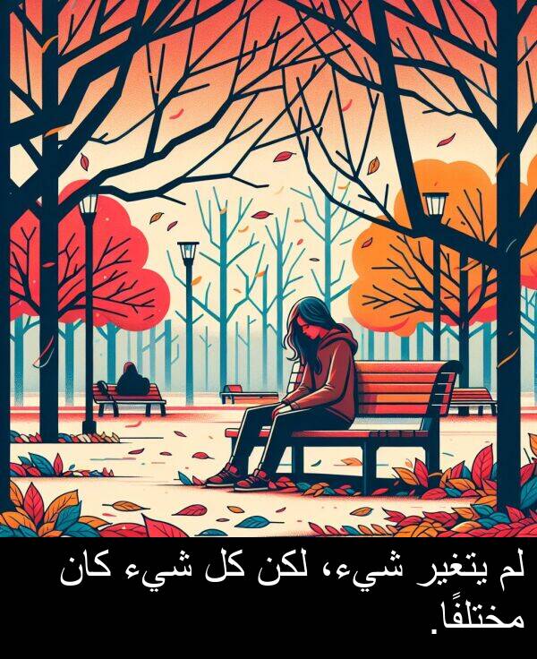 يتغير: لم يتغير شيء، لكن كل شيء كان مختلفًا.