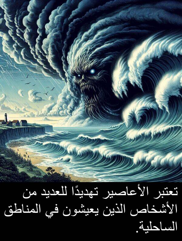 للعديد: تعتبر الأعاصير تهديدًا للعديد من الأشخاص الذين يعيشون في المناطق الساحلية.