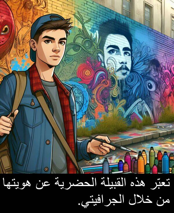 هذه: تعبّر هذه القبيلة الحضرية عن هويتها من خلال الجرافيتي.