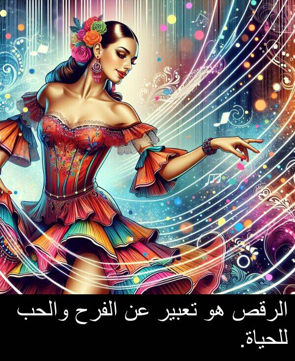 للحياة: الرقص هو تعبير عن الفرح والحب للحياة.