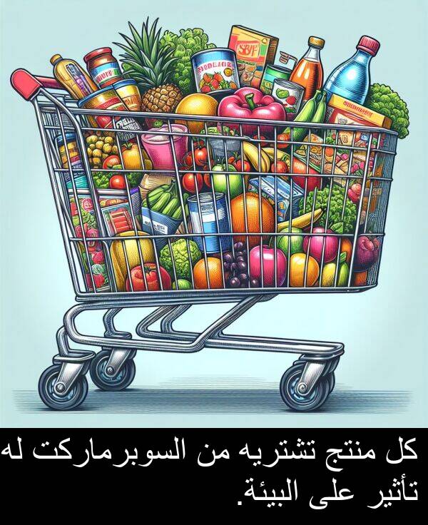 تأثير: كل منتج تشتريه من السوبرماركت له تأثير على البيئة.