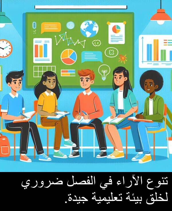 ضروري: تنوع الآراء في الفصل ضروري لخلق بيئة تعليمية جيدة.
