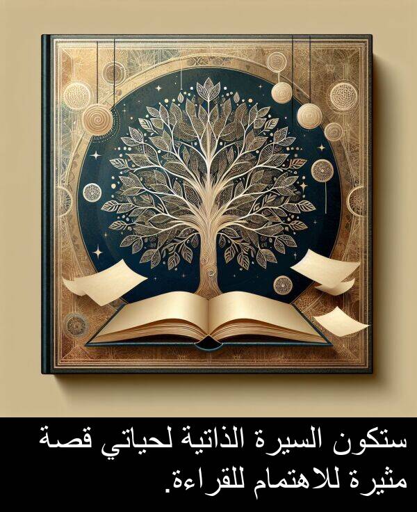 ستكون: ستكون السيرة الذاتية لحياتي قصة مثيرة للاهتمام للقراءة.
