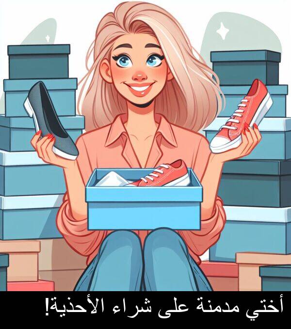 شراء: أختي مدمنة على شراء الأحذية!