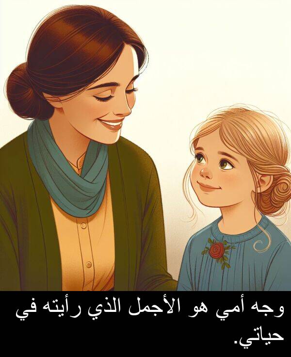 رأيته: وجه أمي هو الأجمل الذي رأيته في حياتي.