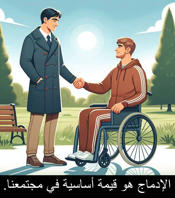 أساسية: الإدماج هو قيمة أساسية في مجتمعنا.