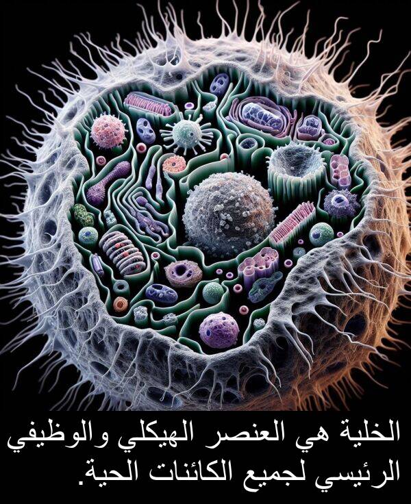 لجميع: الخلية هي العنصر الهيكلي والوظيفي الرئيسي لجميع الكائنات الحية.
