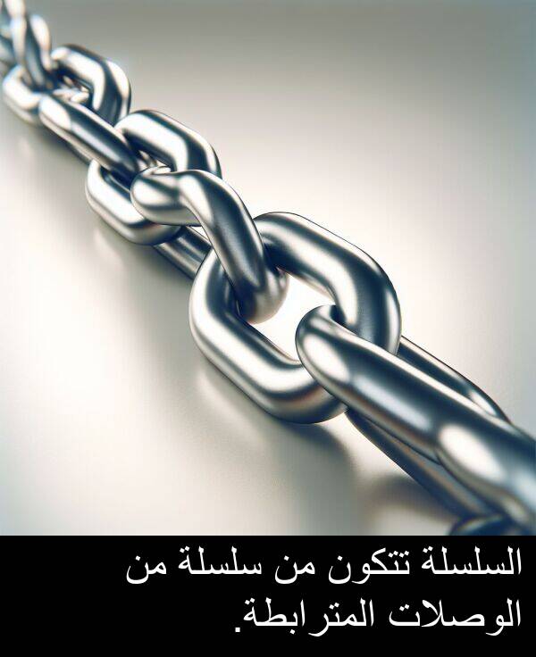 المترابطة: السلسلة تتكون من سلسلة من الوصلات المترابطة.