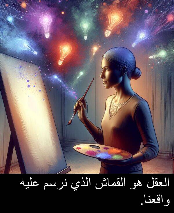 واقعنا: العقل هو القماش الذي نرسم عليه واقعنا.