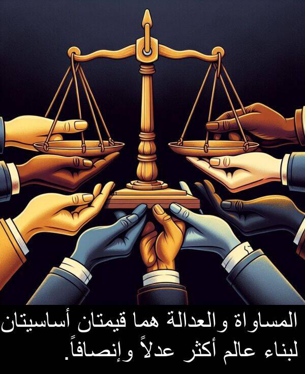 عالم: المساواة والعدالة هما قيمتان أساسيتان لبناء عالم أكثر عدلاً وإنصافاً.