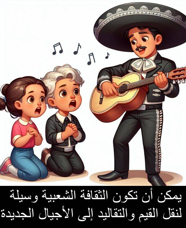 الأجيال: يمكن أن تكون الثقافة الشعبية وسيلة لنقل القيم والتقاليد إلى الأجيال الجديدة.