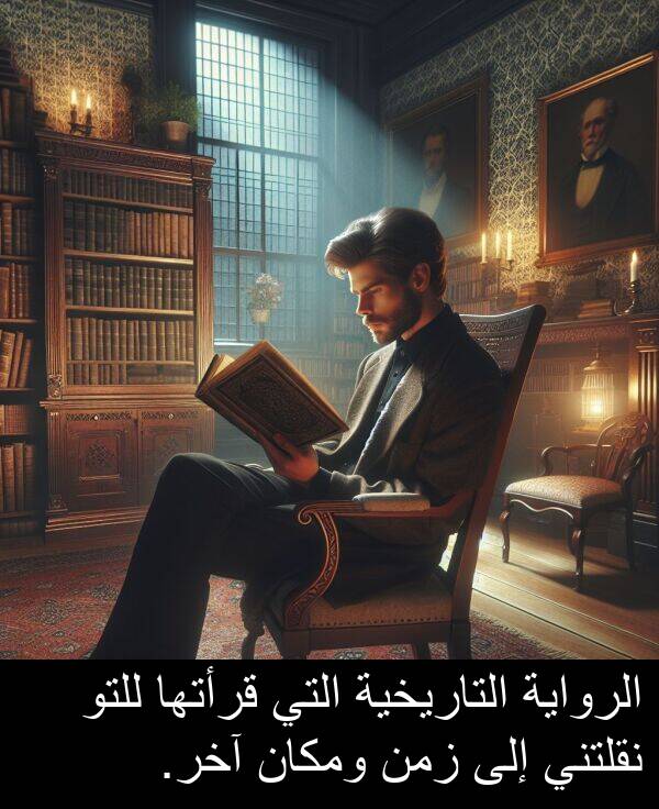 آخر: الرواية التاريخية التي قرأتها للتو نقلتني إلى زمن ومكان آخر.
