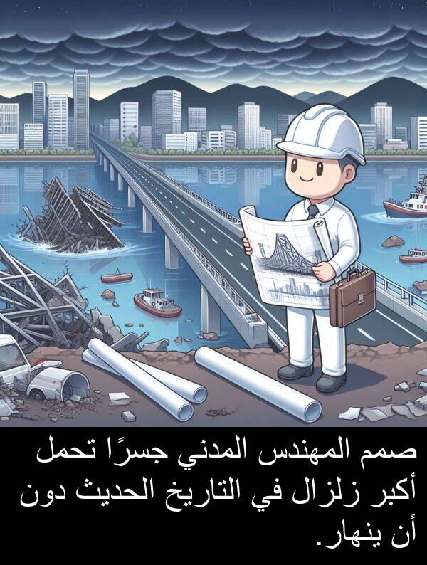 صمم: صمم المهندس المدني جسرًا تحمل أكبر زلزال في التاريخ الحديث دون أن ينهار.
