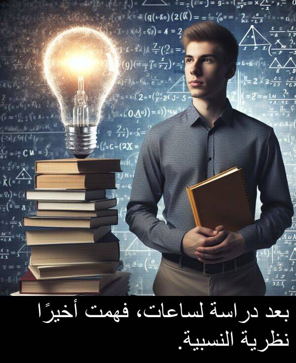 أخيرًا: بعد دراسة لساعات، فهمت أخيرًا نظرية النسبية.