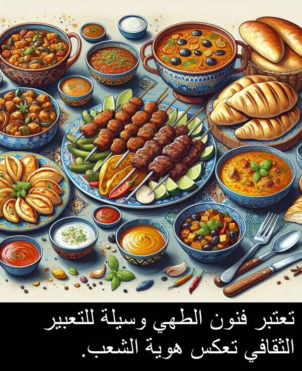 هوية: تعتبر فنون الطهي وسيلة للتعبير الثقافي تعكس هوية الشعب.