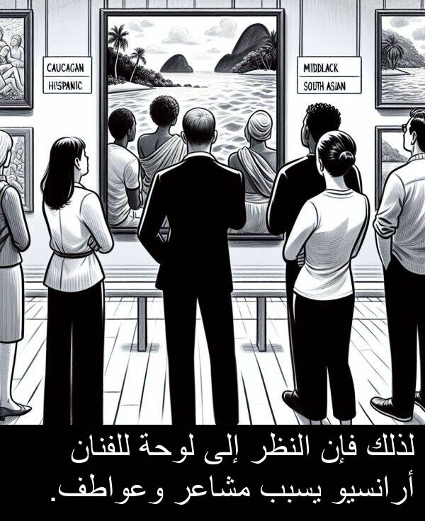 أرانسيو: لذلك فإن النظر إلى لوحة للفنان أرانسيو يسبب مشاعر وعواطف.
