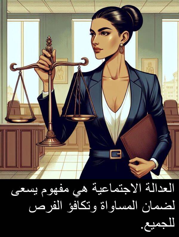 للجميع: العدالة الاجتماعية هي مفهوم يسعى لضمان المساواة وتكافؤ الفرص للجميع.