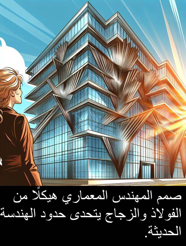 صمم: صمم المهندس المعماري هيكلًا من الفولاذ والزجاج يتحدى حدود الهندسة الحديثة.