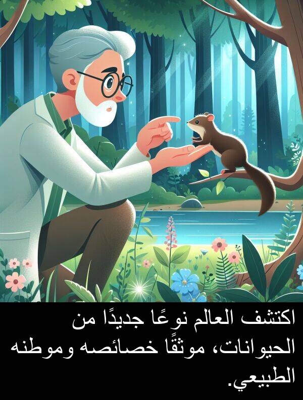 خصائصه: اكتشف العالم نوعًا جديدًا من الحيوانات، موثقًا خصائصه وموطنه الطبيعي.