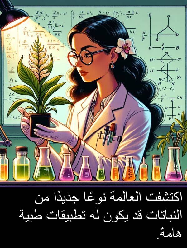 هامة: اكتشفت العالمة نوعًا جديدًا من النباتات قد يكون له تطبيقات طبية هامة.