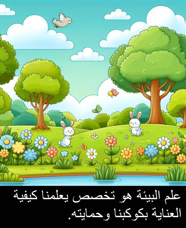 كيفية: علم البيئة هو تخصص يعلمنا كيفية العناية بكوكبنا وحمايته.