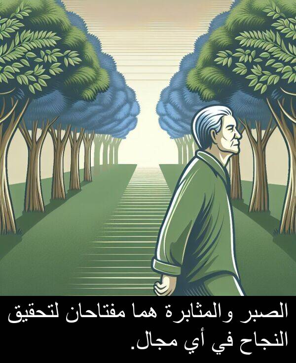 النجاح: الصبر والمثابرة هما مفتاحان لتحقيق النجاح في أي مجال.