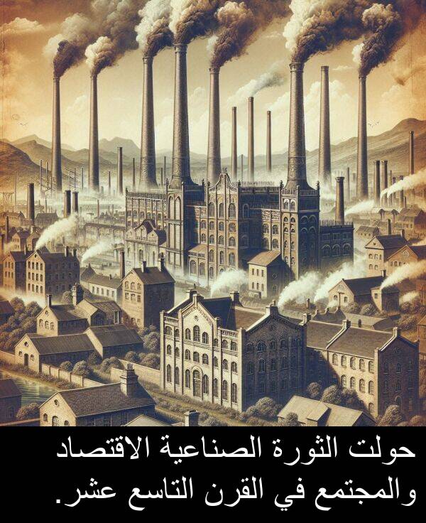 عشر: حولت الثورة الصناعية الاقتصاد والمجتمع في القرن التاسع عشر.