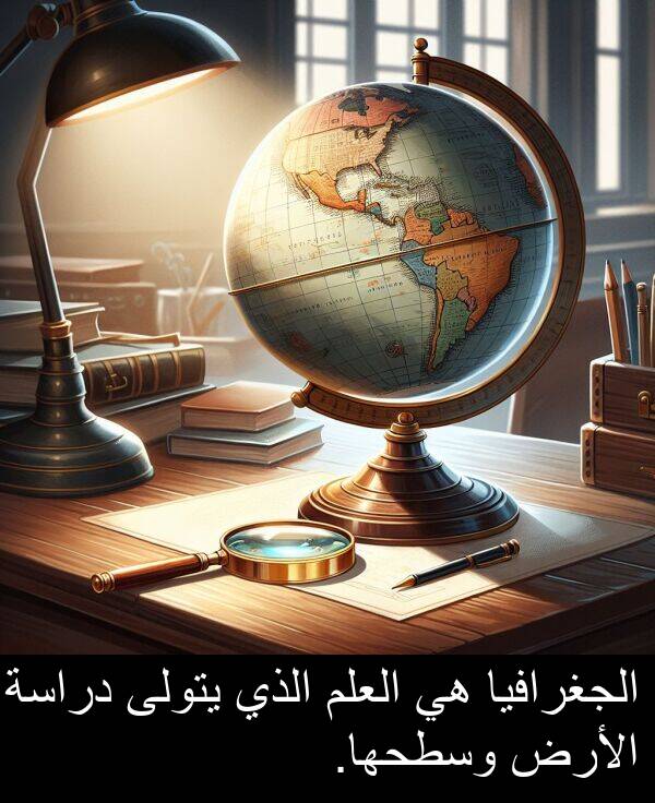 دراسة: الجغرافيا هي العلم الذي يتولى دراسة الأرض وسطحها.