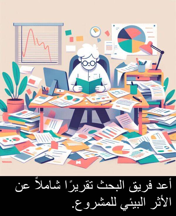 شاملاً: أعد فريق البحث تقريرًا شاملاً عن الأثر البيئي للمشروع.