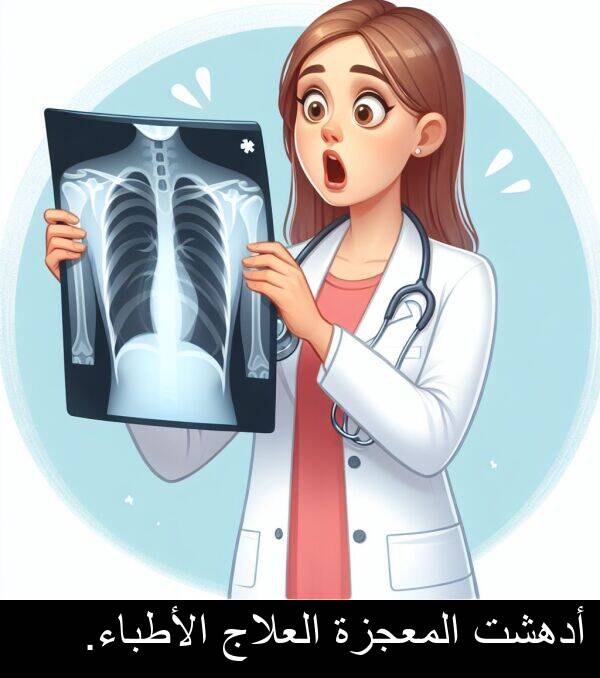 أدهشت: أدهشت المعجزة العلاج الأطباء.