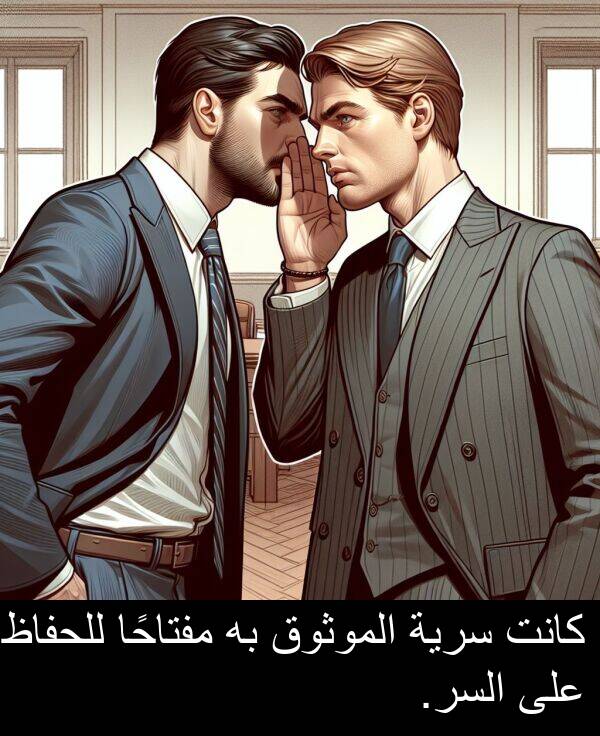 سرية: كانت سرية الموثوق به مفتاحًا للحفاظ على السر.