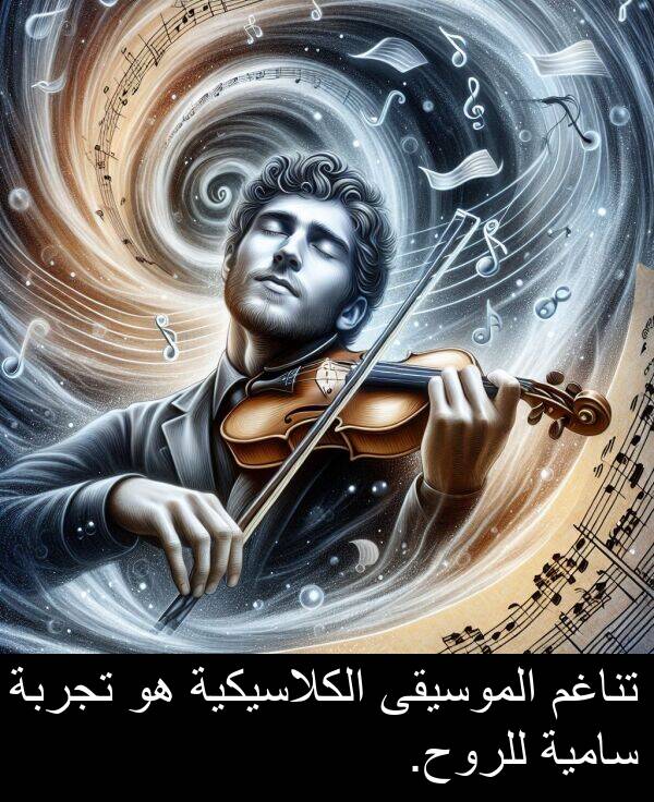 سامية: تناغم الموسيقى الكلاسيكية هو تجربة سامية للروح.
