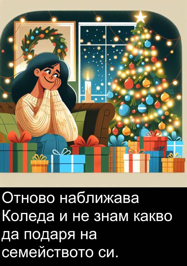 знам: Отново наближава Коледа и не знам какво да подаря на семейството си.