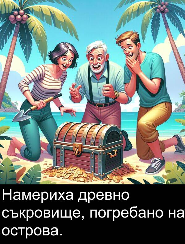 острова: Намериха древно съкровище, погребано на острова.