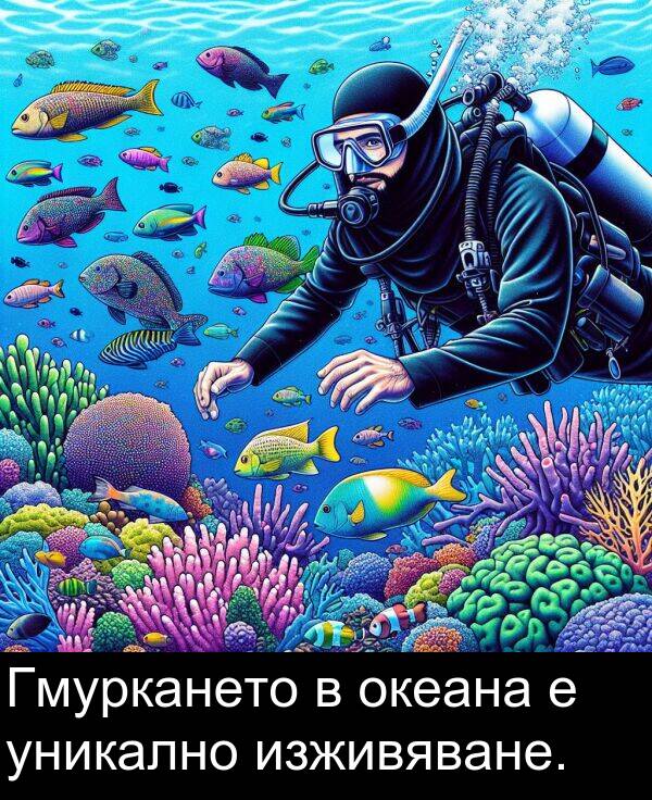 уникално: Гмуркането в океана е уникално изживяване.